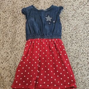 Gymboree Denim and Red Star Dress